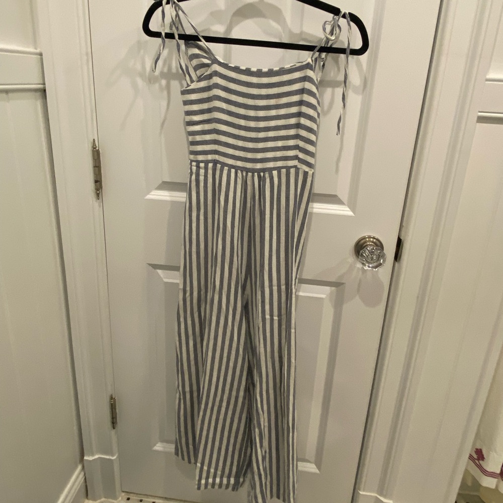 Cute striped romper from boutique in Greece